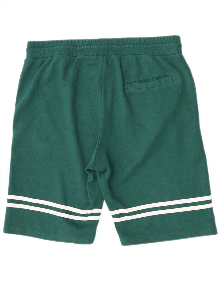 Pantaloni scurți sport Kappa pentru bărbați, poliester cu dungi verzi mari