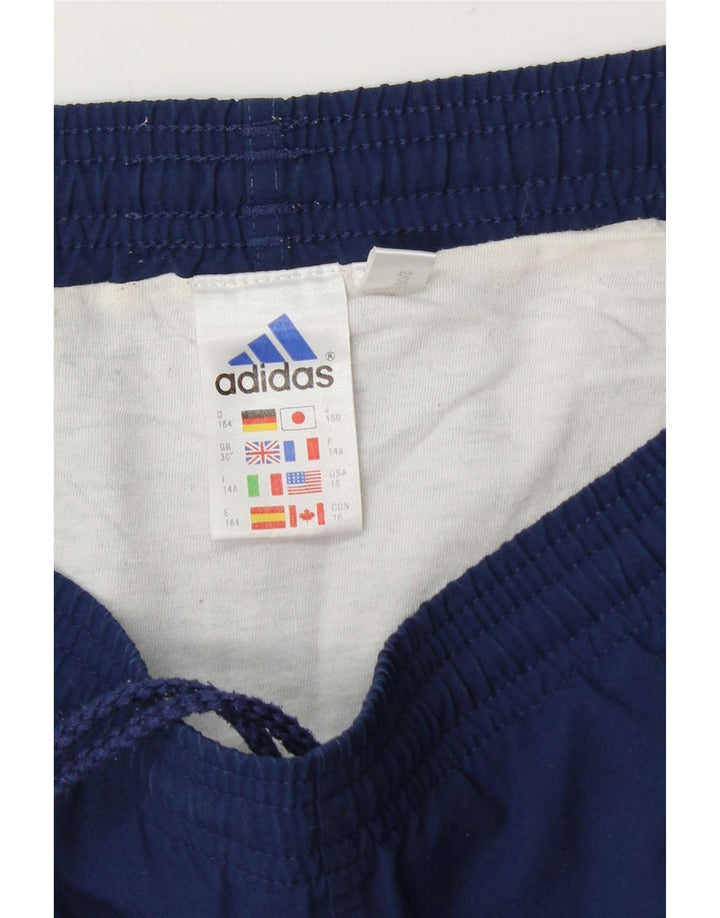 Pantaloni scurți sport Adidas pentru bărbați, poliester mediu bleumarin