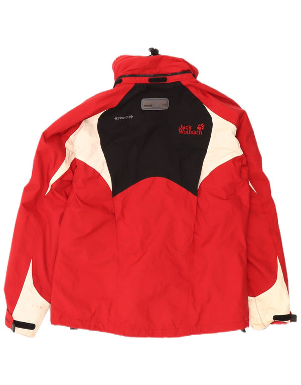 Jack Wolfskin Jack Wolfskin Windbreaker Jacket UK 10 Small Red Colorblock