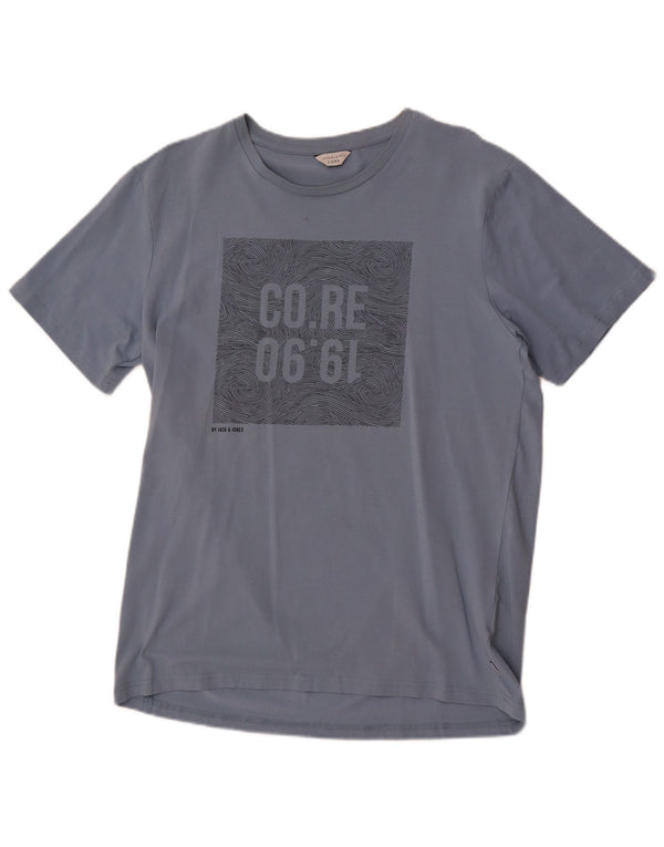 Tricou grafic Jack & Jones pentru bărbați Top XL Bumbac albastru