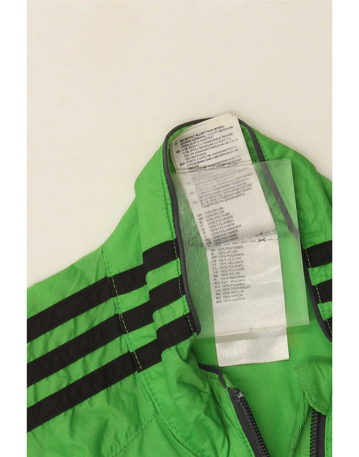 Jachetă de trening pentru bărbați Adidas, nailon verde mic