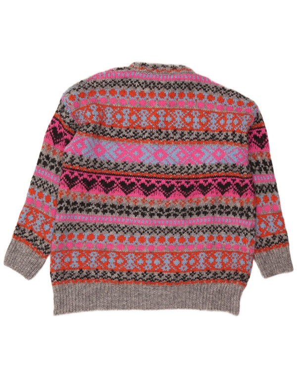 Pulover pentru damă Zara, cu gât turnut, UK 16, mare, multicolor, Fair Isle