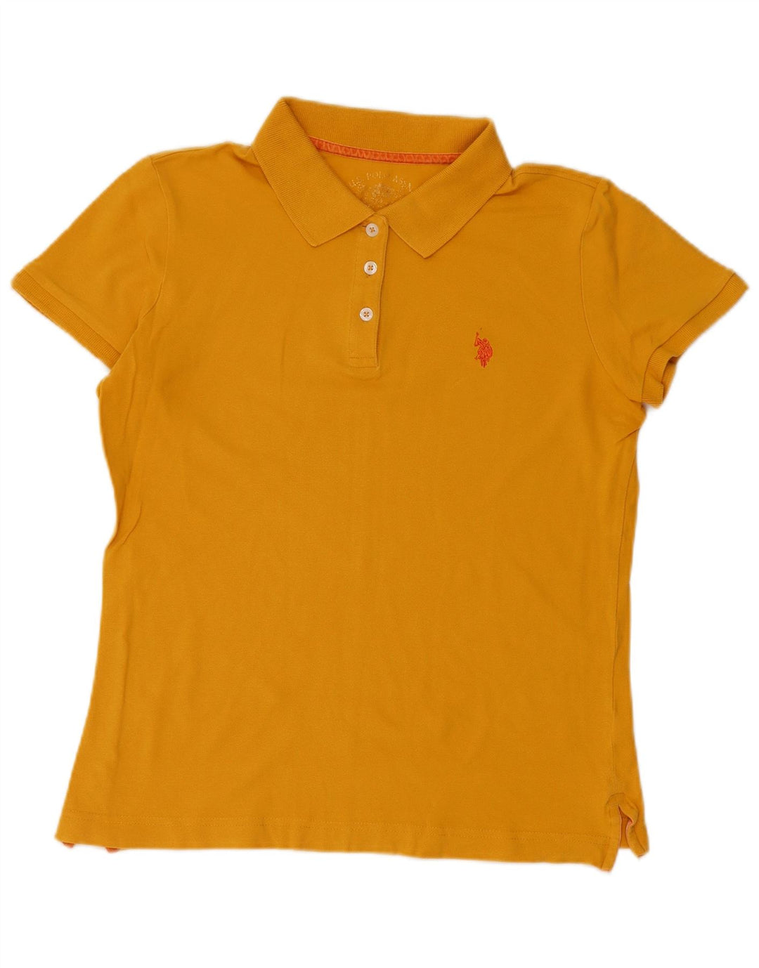 U.S. POLO ASSN. Tricou polo pentru femei UK 14 Galben mediu