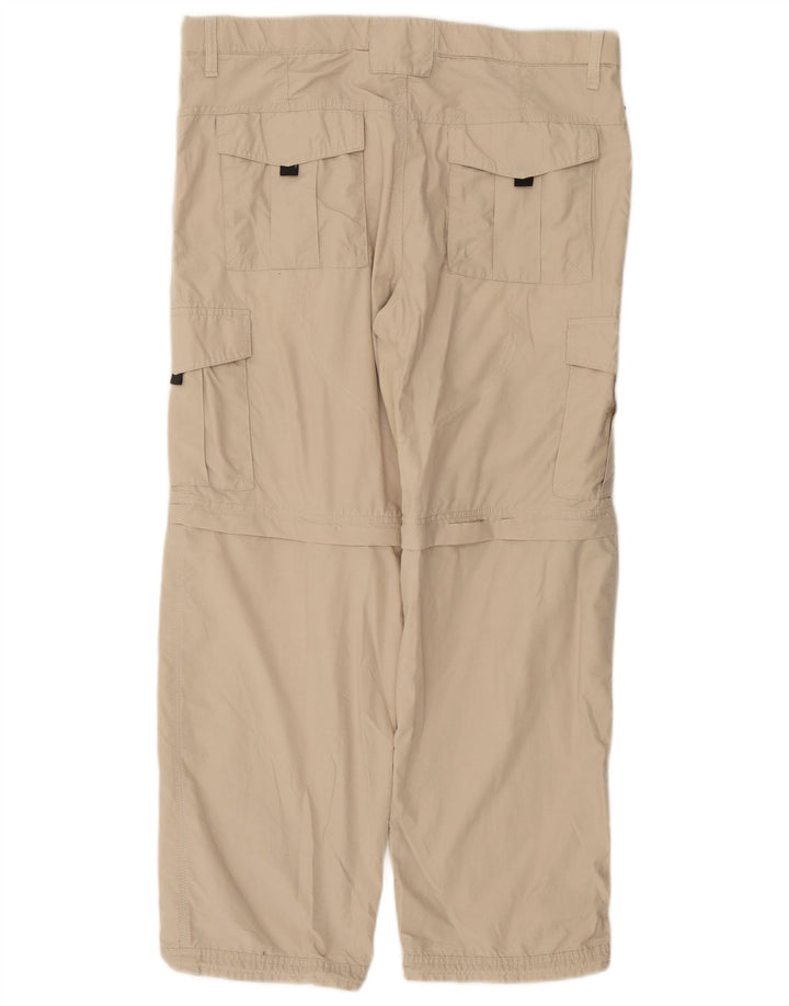 Pantaloni cargo drepti pentru bărbați Marks & Spencer W36 L29 bumbac bej