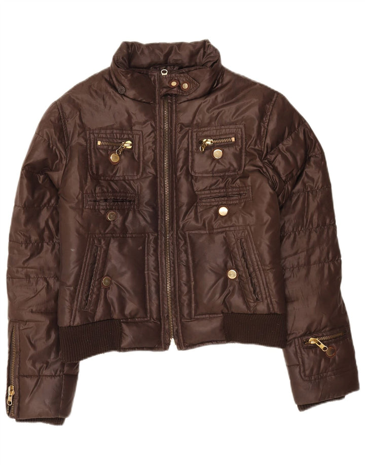 Jachetă căptușită pentru femei Fay UK 10 Small Brown Poliamidă