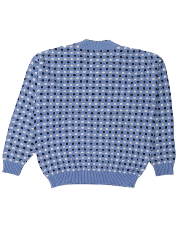 C&A Pulover cu decolteu în V pentru femei IT 48/50 XL, bumbac cu carouri albastre