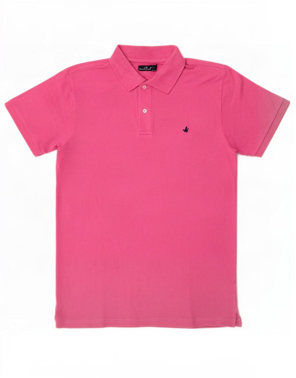 Tricou polo Brooksfield pentru bărbați, bumbac roz mediu