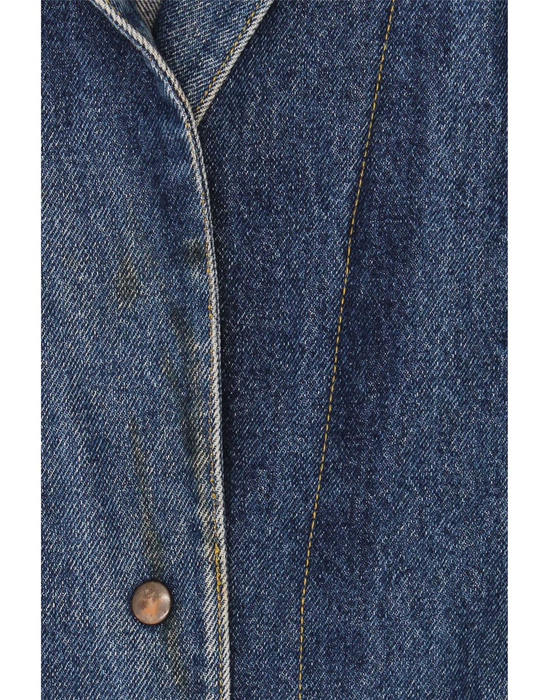 Jachetă vintage pentru femei, supradimensionată, cu 2 nasturi, din denim, UK 18 XL, albastru
