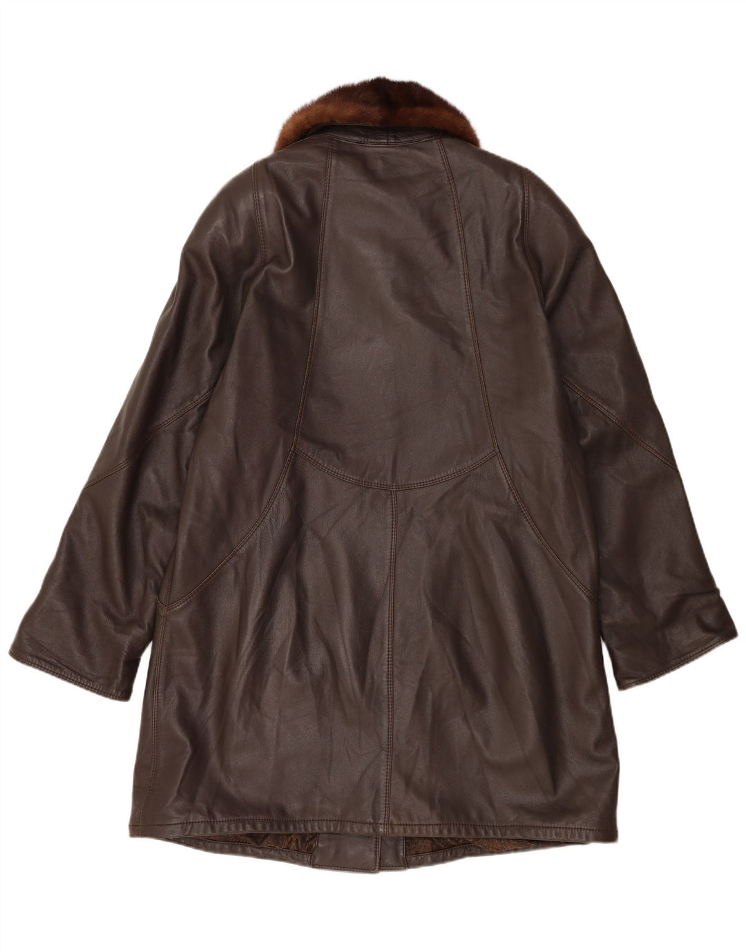 Pardesiu vintage pentru femei UK 18 XL maro