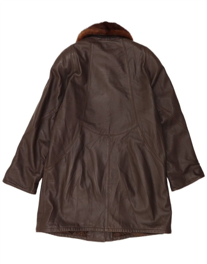 Pardesiu vintage pentru femei UK 18 XL maro