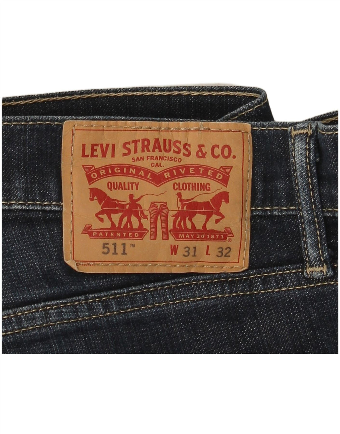 Blugi pentru bărbați Levi's 511 Slim W31 L32 Bumbac bleumarin
