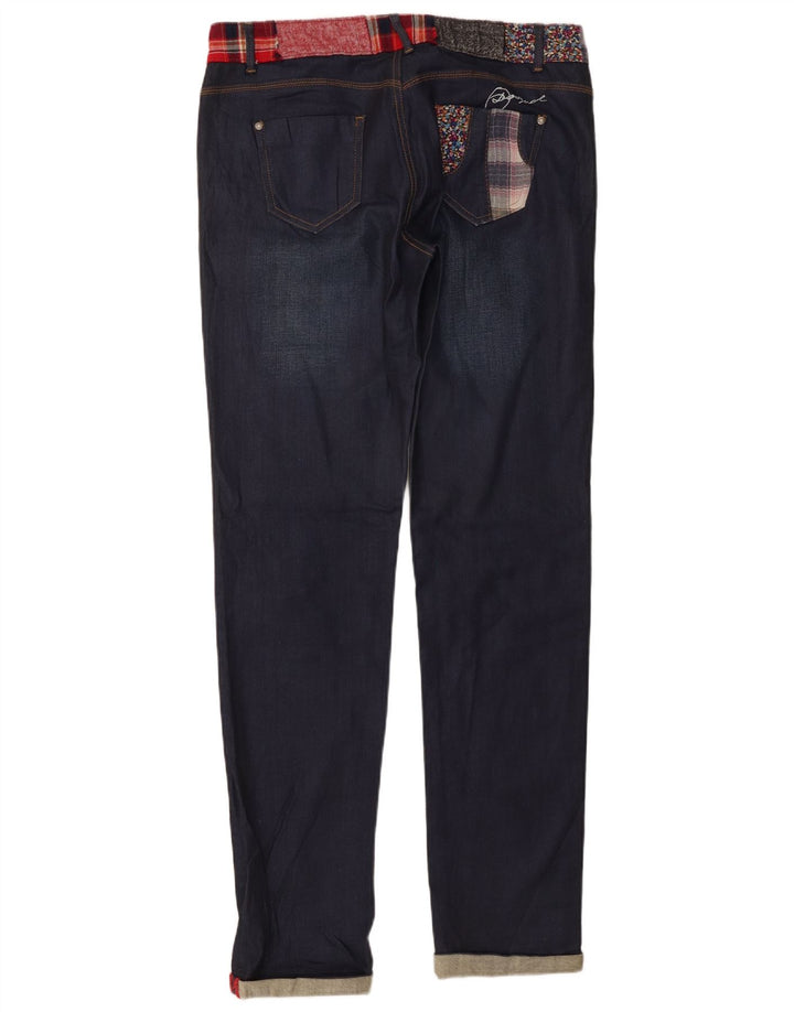 Blugi slim pentru femei Desigual W34 L33 bumbac bleumarin