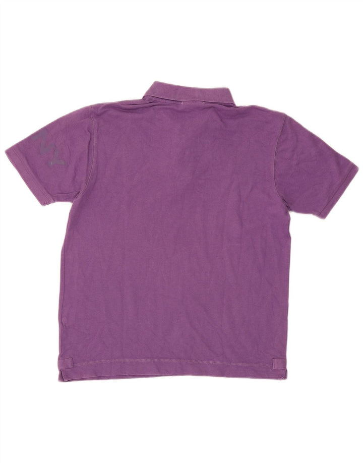 Tricou polo pentru bărbați Dkny, bumbac violet mediu