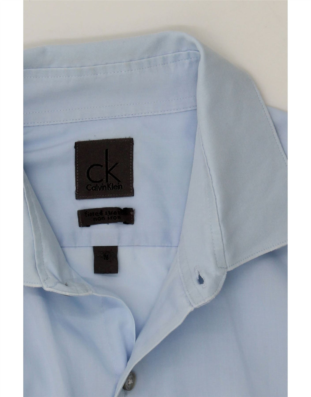 CALVIN KLEIN Mens Shirt Size 41 16 Large Blue Vintage Calvin Klein and Second-Hand Calvin Klein from Messina Hembry 