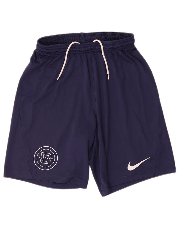 Pantaloni scurți sport subțiri Nike Dri Fit pentru bărbați, poliester mici, albastru