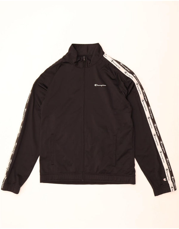 Jachetă de top pentru trening pentru bărbați Champion, XL, poliester color bloc negru