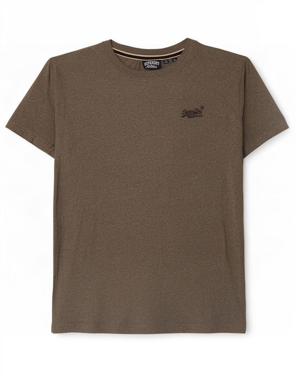 Tricou pentru bărbați Superdry Top Mediu Kaki Bumbac cu pete