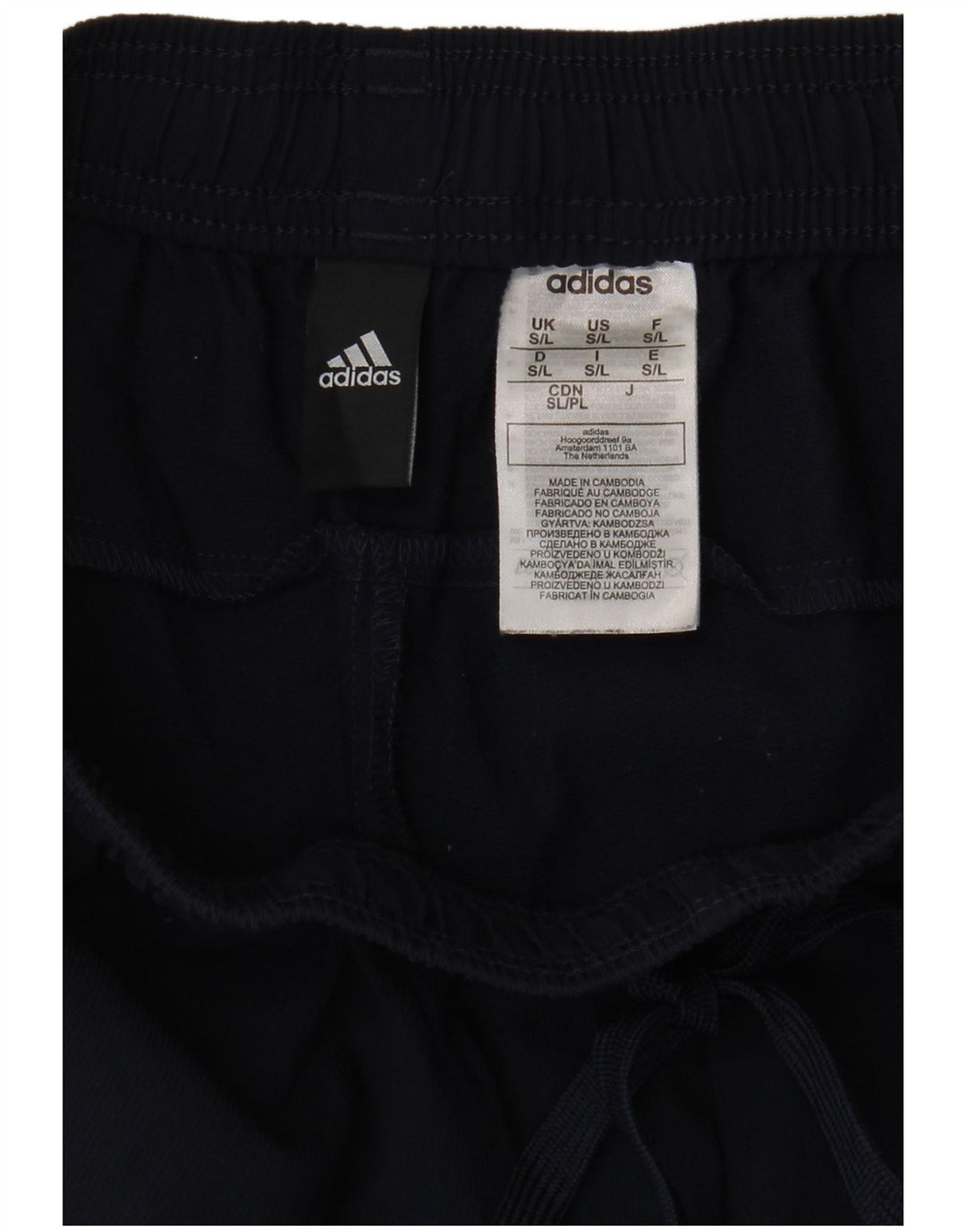 Pantaloni de trening Adidas pentru femei UK 10 Poliester bleumarin mic