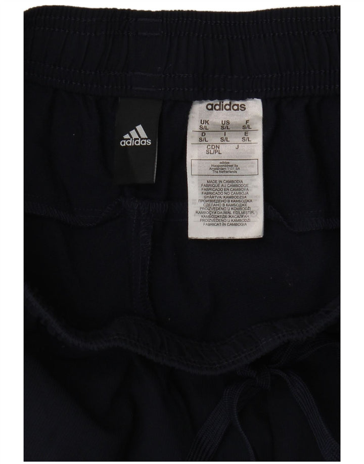 Pantaloni de trening Adidas pentru femei UK 10 Poliester bleumarin mic