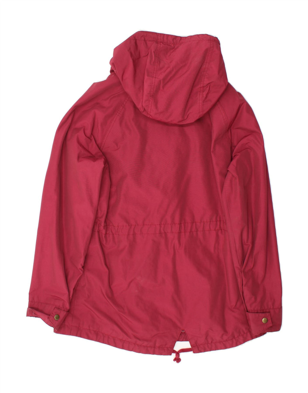 JACK WILLS Womens Hooded Parka Jacket UK 14 Large Red Cotton Vintage Jack Wills and Second-Hand Jack Wills from Messina Hembry 