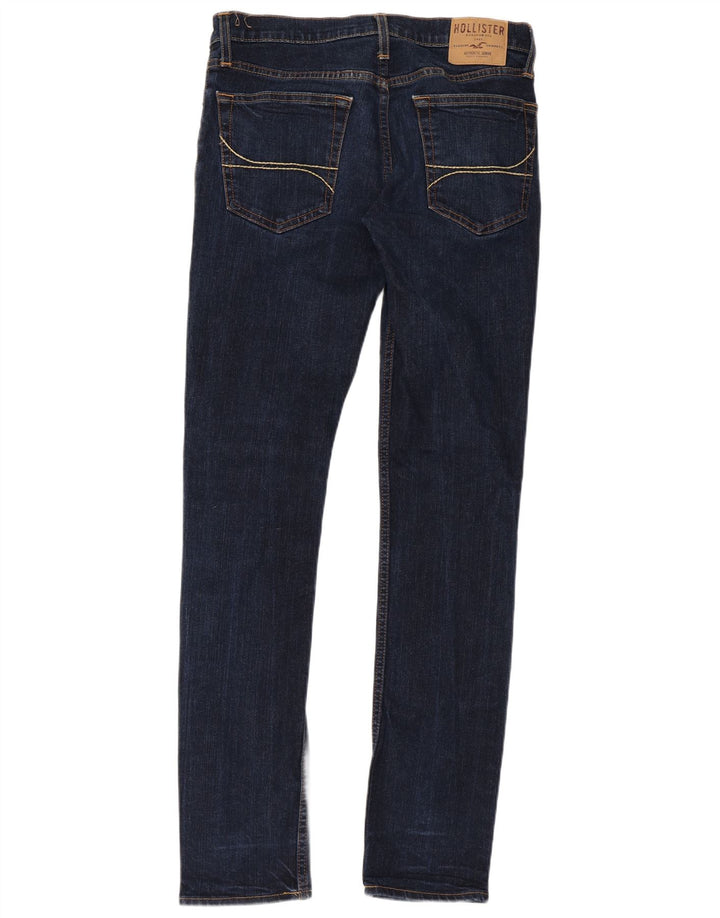 Blugi skinny pentru femei HOLLISTER W32 L34 bumbac bleumarin