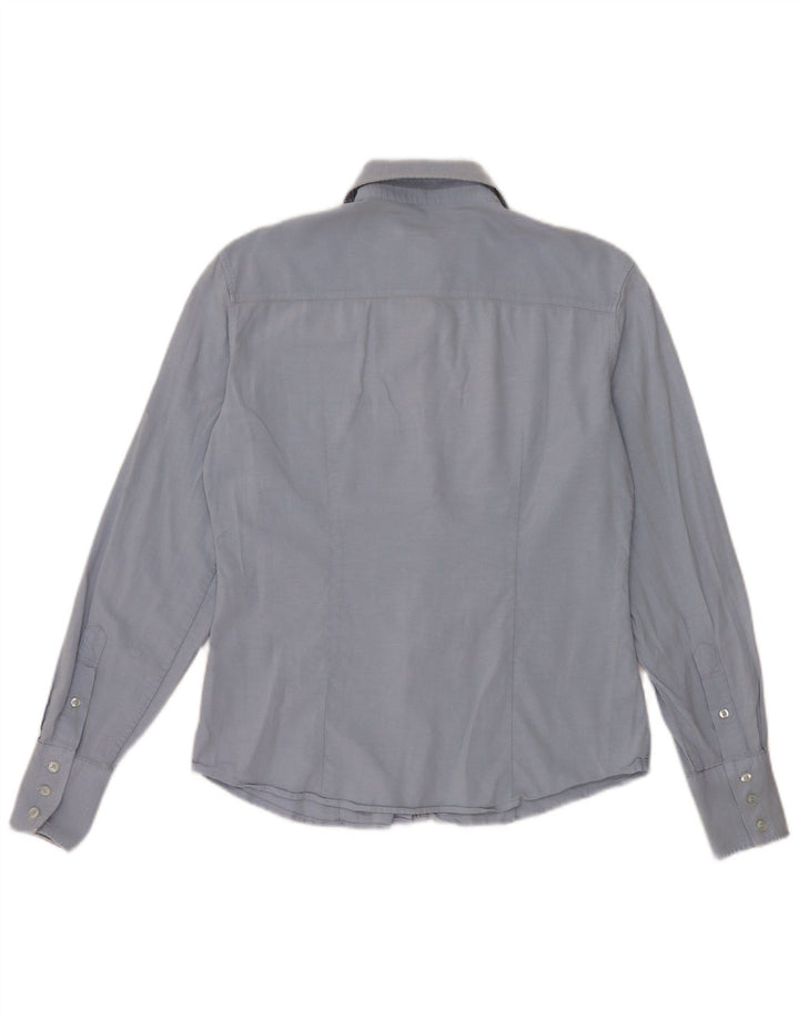 Cămașă pentru femei Gant UK 12, bumbac albastru mediu