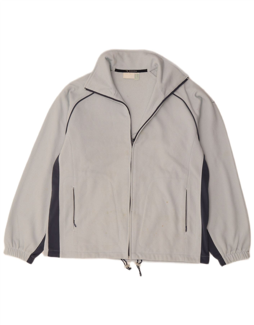 Jachetă de trening pentru femei Diadora UK 14, mare, albastru, poliester color bloc