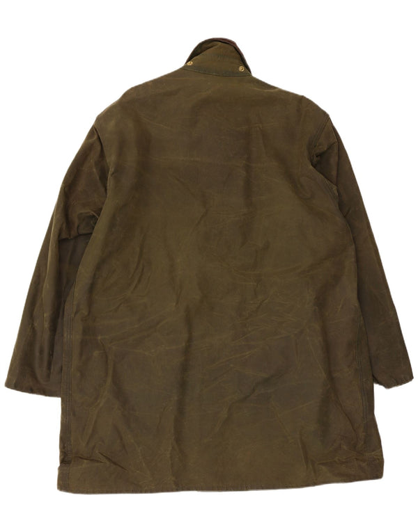 Jachetă Barbour Northumbria pentru bărbați din bumbac cerat UK 44, bumbac mare kaki