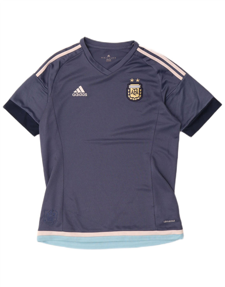 Tricou Adidas Climalite pentru bărbați Top Mediu Bleumarin Poliester Colorblock