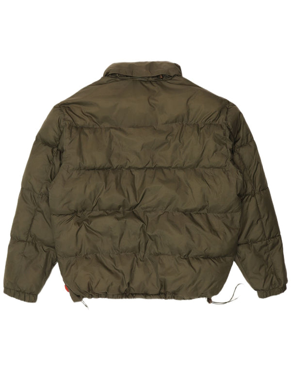 Jachetă căptușită cu glugă Umbro pentru bărbați UK 44 2XL Kaki Nylon