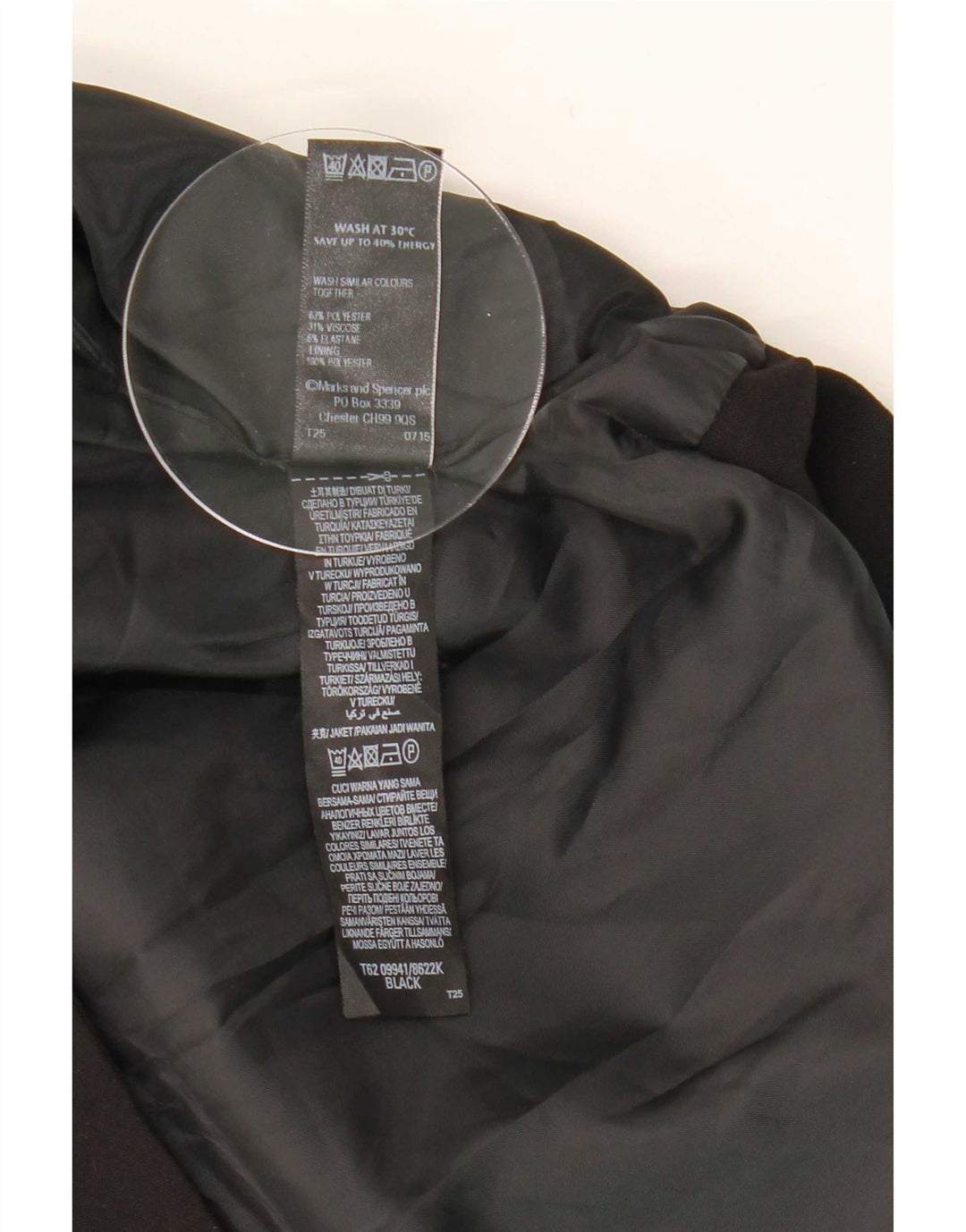Gilet pentru femei Marks & Spencer UK 14 Medium Black Poliester