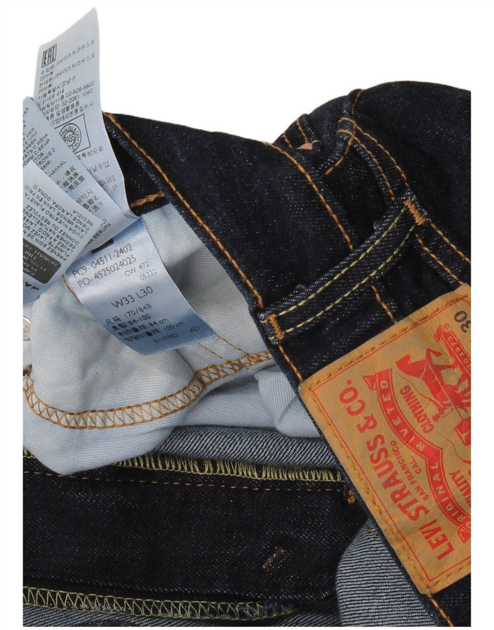 Blugi 511 Slim LEVI'S pentru bărbați W33 L30 Bumbac bleumarin