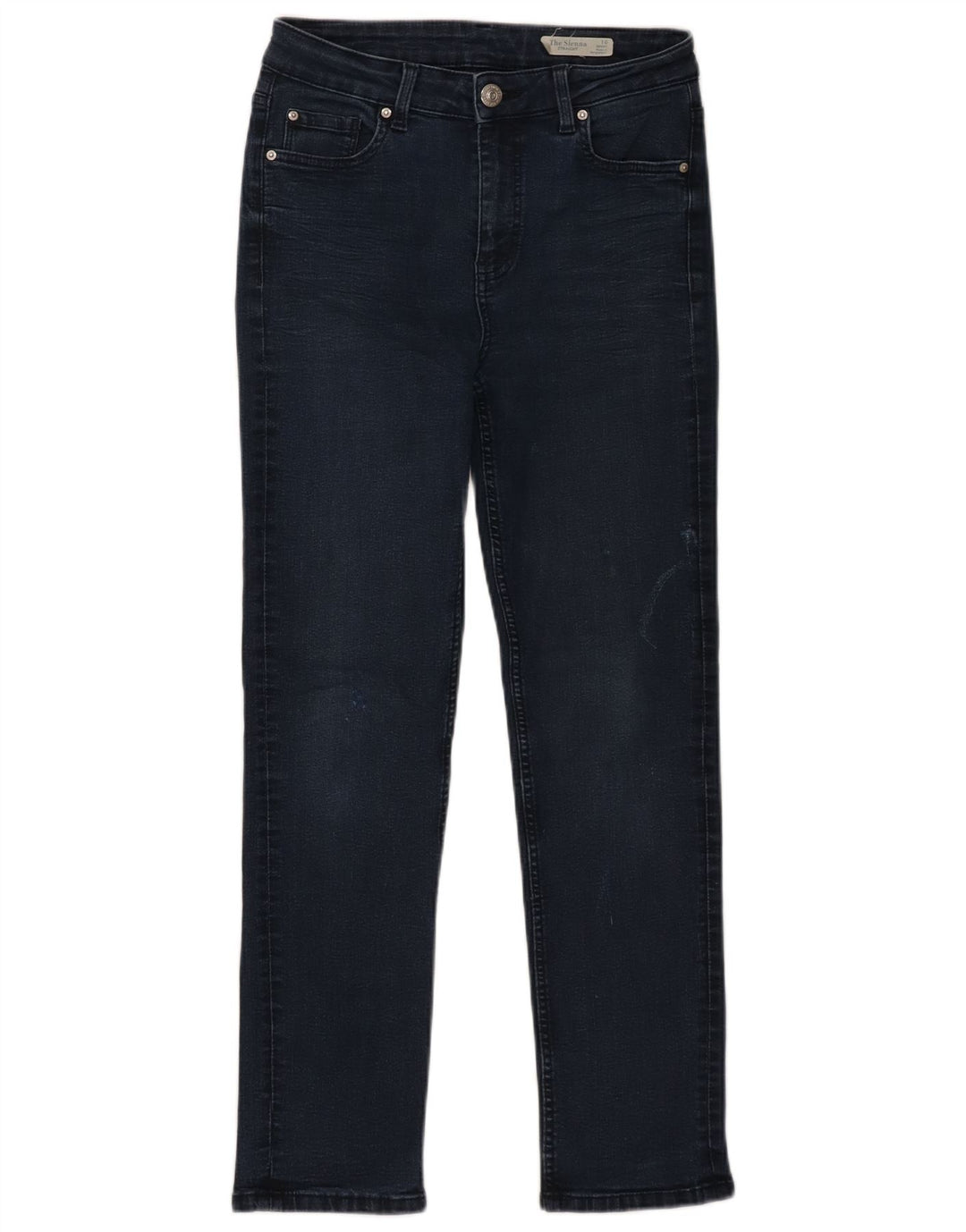 Blugi drepti pentru femei Marks & Spencer UK 10 Small W30 L27 Bleumarin