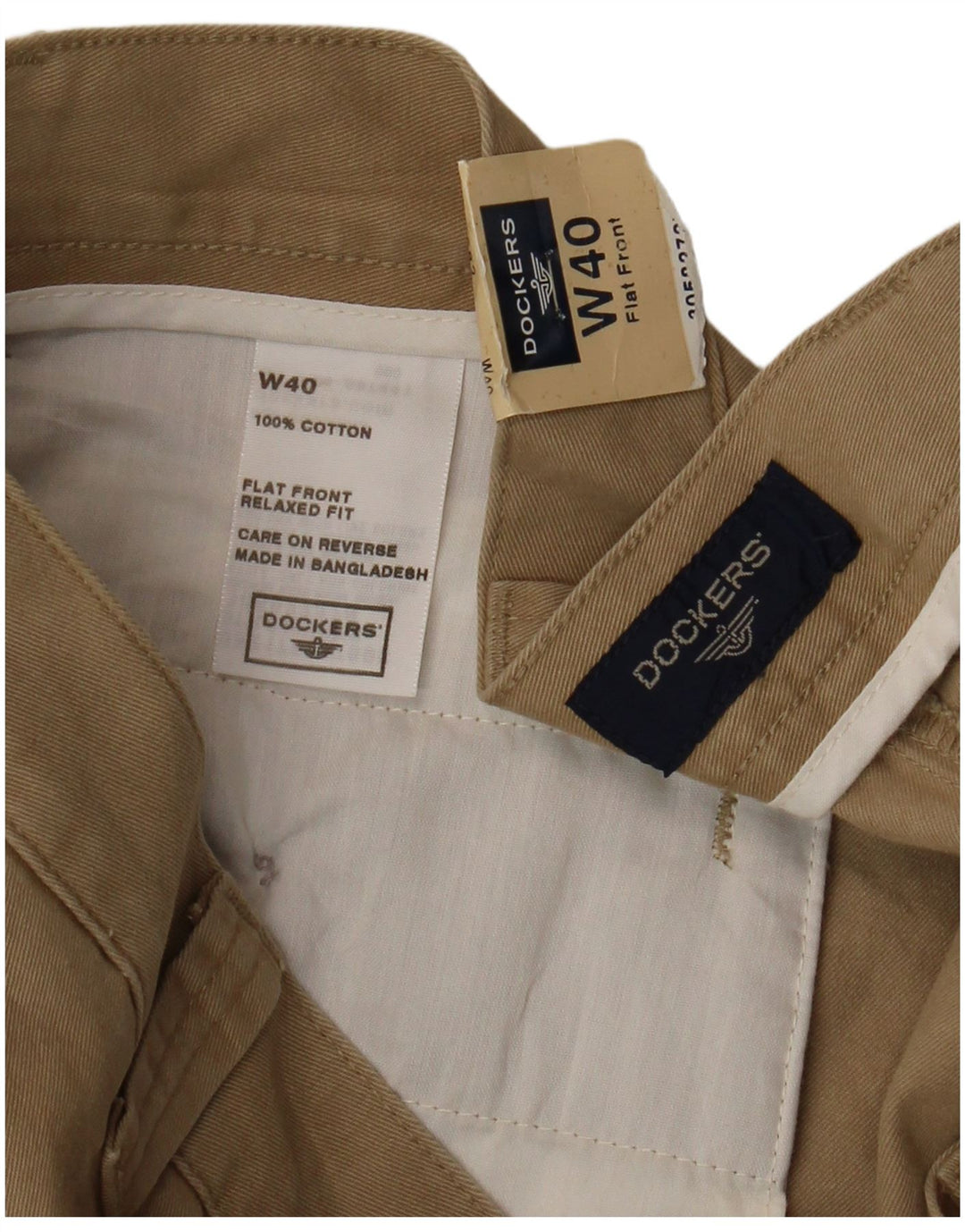 Pantaloni scurti cargo pentru bărbați DOCKERS, cu tăiere relaxată, W40 XL, bumbac bej