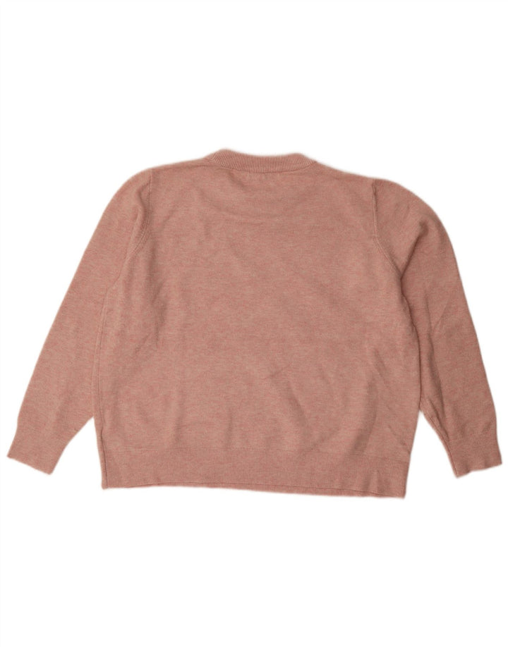 Marks & Spencer Pulover supradimensionat pentru femei cu decolteu rotund, UK 16, mare, roz