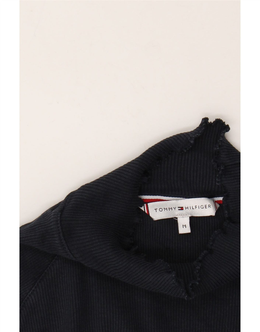 TOMMY HILFIGER Top pentru femei cu mânecă lungă UK 12 Medium Bleumarin