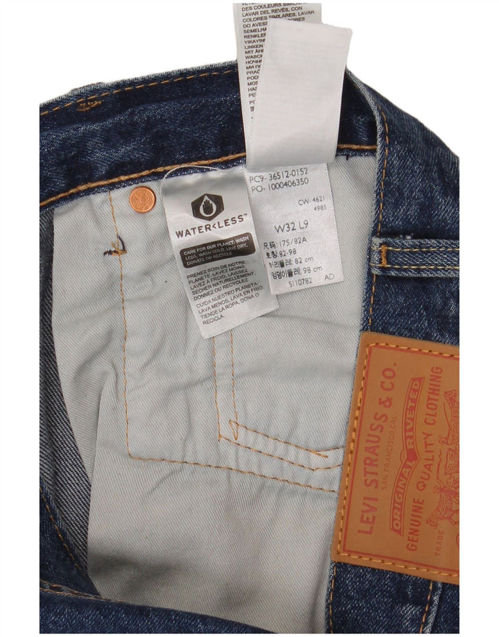 Pantaloni scurți Levi's 501 Denim W32 Bumbac albastru mediu
