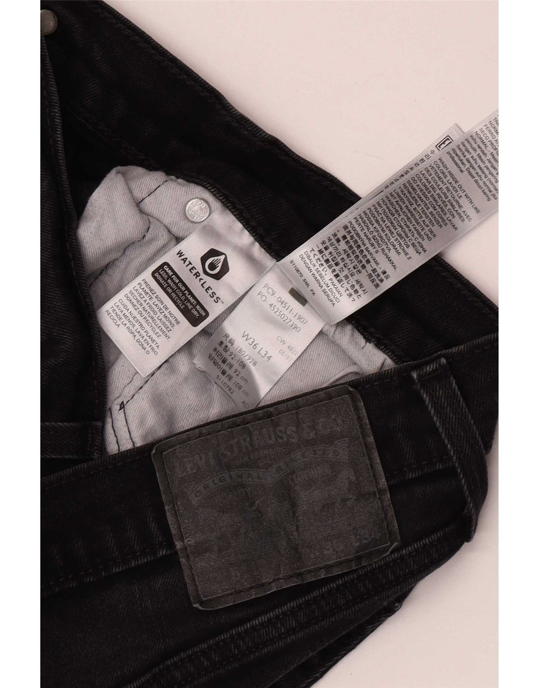 Blugi Levi's 511 Slim pentru bărbați W36 L34 bumbac negru