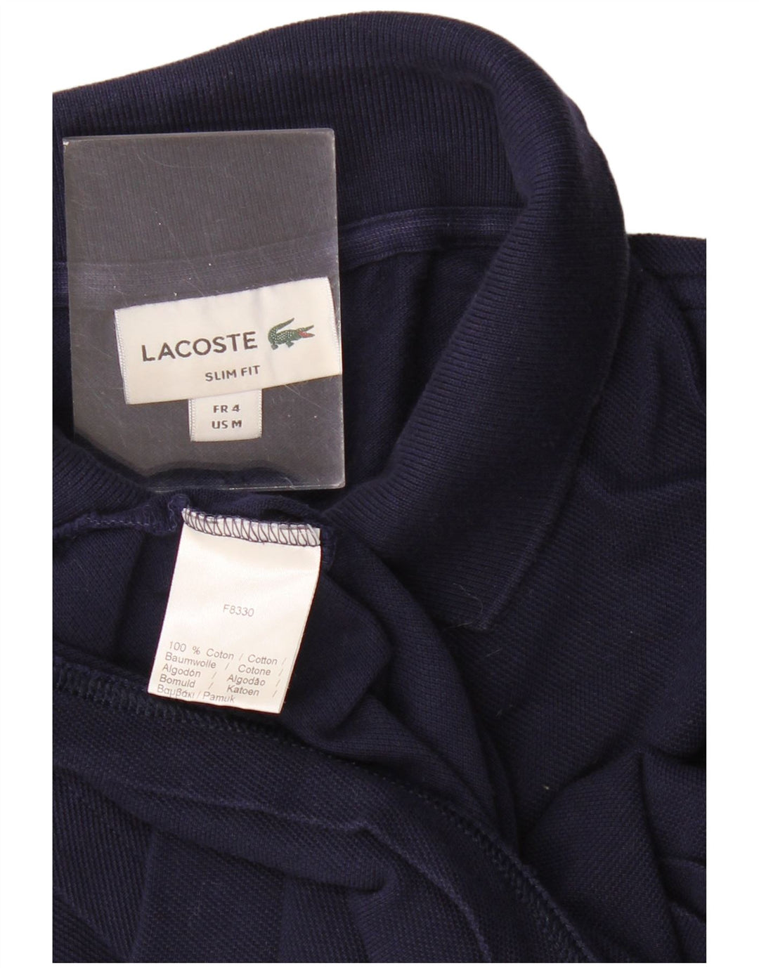 Tricou polo pentru bărbați Lacoste Slim Fit Mărimea 4 Bumbac bleumarin mediu, albastru