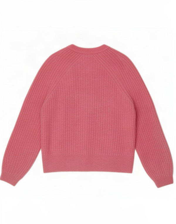 Pulover cardigan pentru femei Marks & Spencer UK 14 Roz mediu acrilic