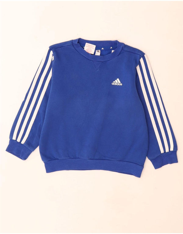 Adidas Băieți Hanorac Jumper 6-7 Ani Albastru Bumbac