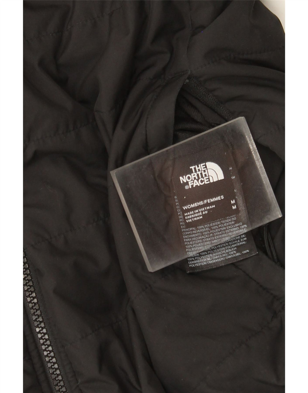 Jachetă căptușită reversibilă pentru femei The North Face UK 14 Poliester mediu negru