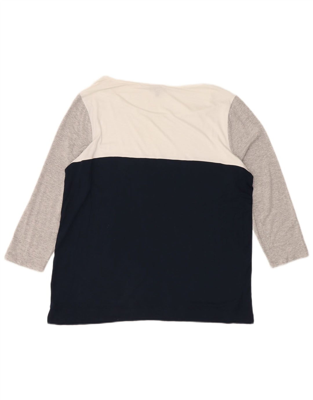 Top femei Jaeger cu mâneci 3/4 UK 16 mare, multicolor, viscoză, bloc de culoare