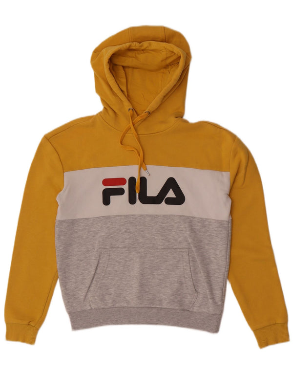 Pulover cu capota cu grafic Fila pentru femei UK 6 XS Multicolor Colorblock