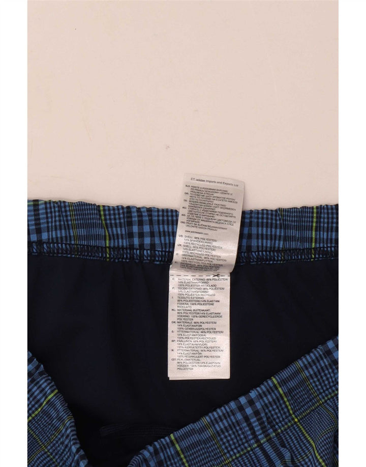Pantaloni scurți de înot Adidas bărbătesc XL bleumarin din poliester check