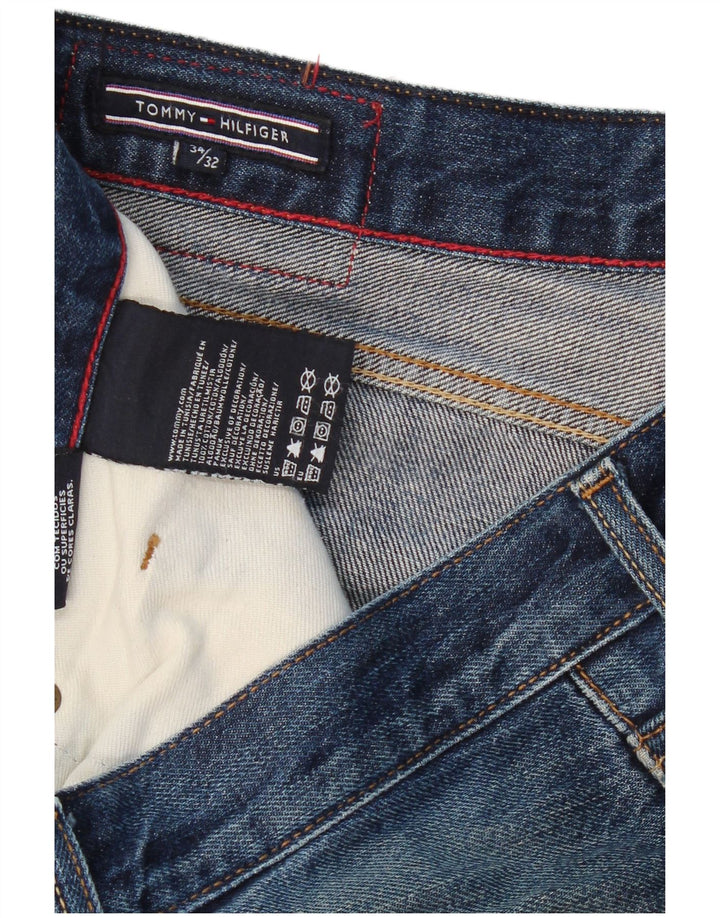 TOMMY HILFIGER Blugi drepte pentru bărbați W34 L32 Bumbac albastru