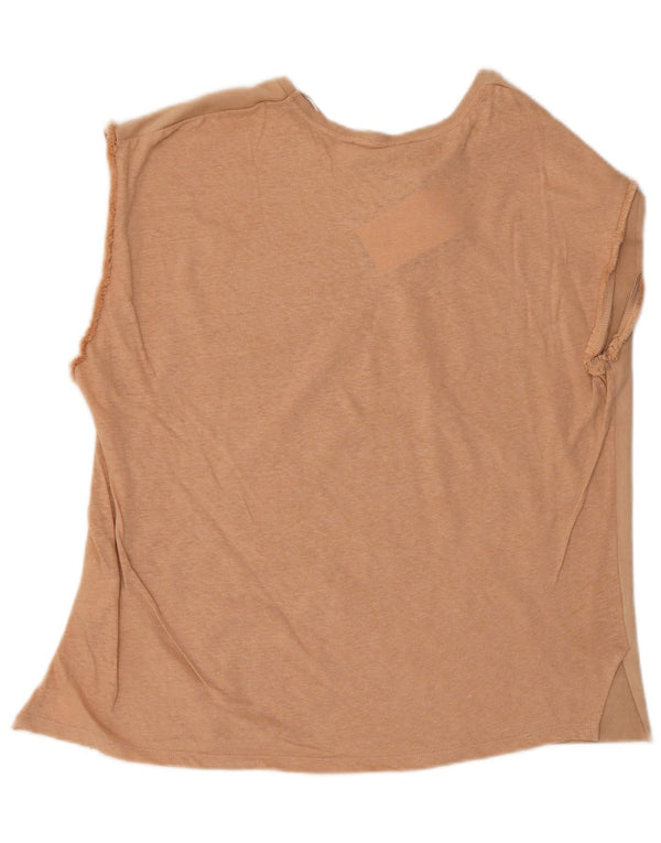 Vest Vest Top Femei Zara UK 16 Mare Bej Poliester