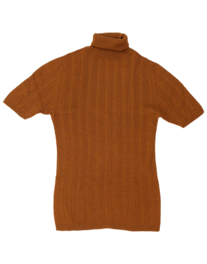 Massimo Dutti Pulover cu gât rulat pentru femei UK 14 Maro mare