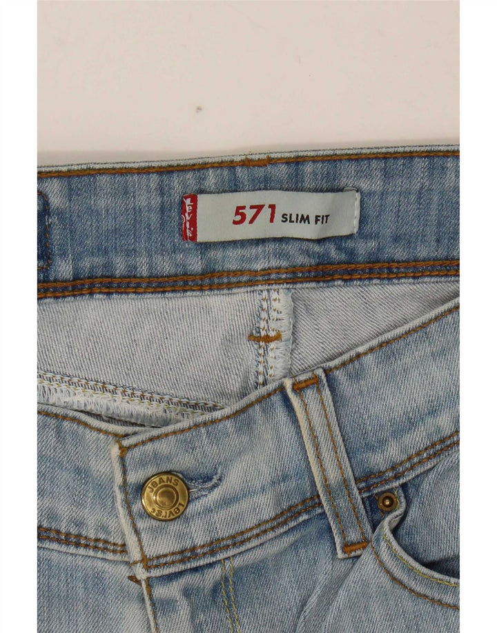 Blugi Levi's 571 Slim pentru femei W31 L34 Bumbac albastru