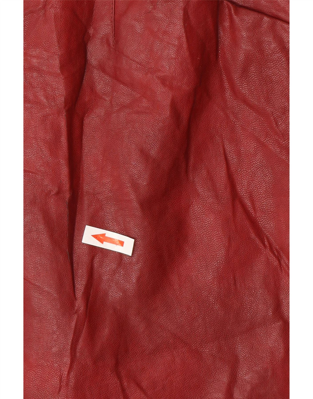 Fusta din piele pentru femei Zara Mic W26 Burgundy